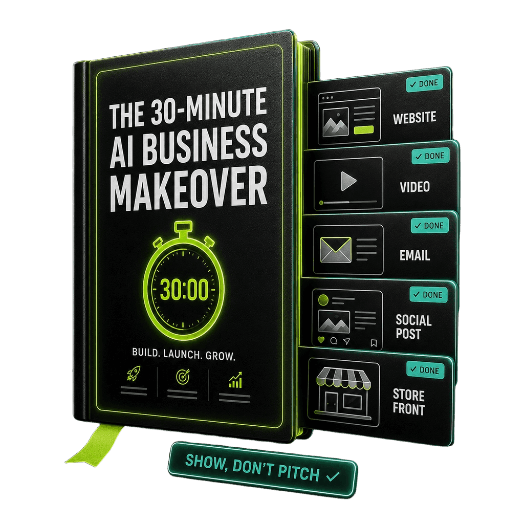 The 30-Minute AI Business Makeover blueprint — show, don’t pitch